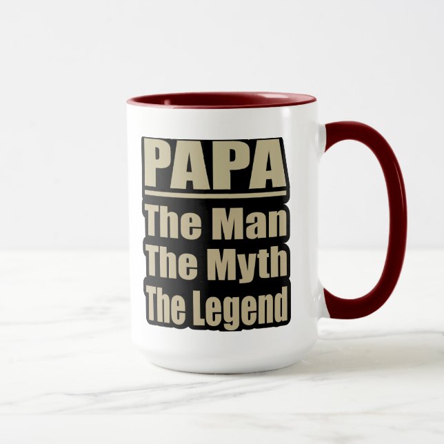 Pappa Mannen myten legenden Fars dag-mugg Mugg (Höger)