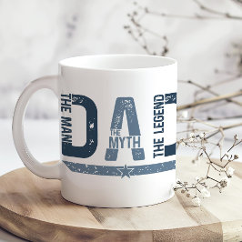 "Pappa Mannen Myten Legenden" Fars dag-present Kaffemugg