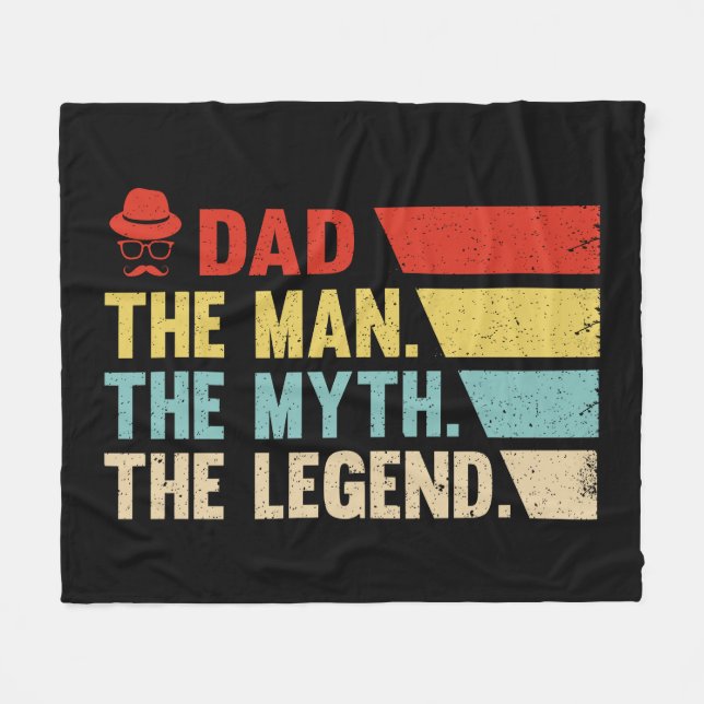 Pappa. Mannen, myten, legenden. Fleecefilt (Framsidan (Horisontell))