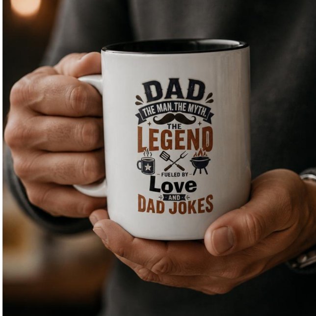 Pappa Mannen Myten Legenden Mugg (Skapare uppladdad)