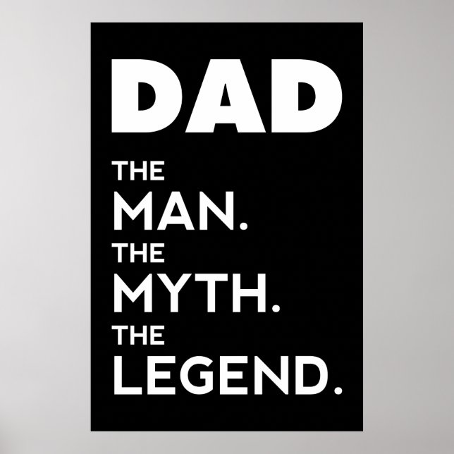 PAPPA, mannen, myten, legenden, pappa poster, Poster (Framsidan)