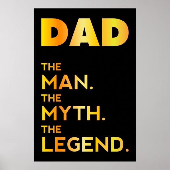 PAPPA, mannen, myten, legenden, Pappor skjortan Poster (Framsidan)