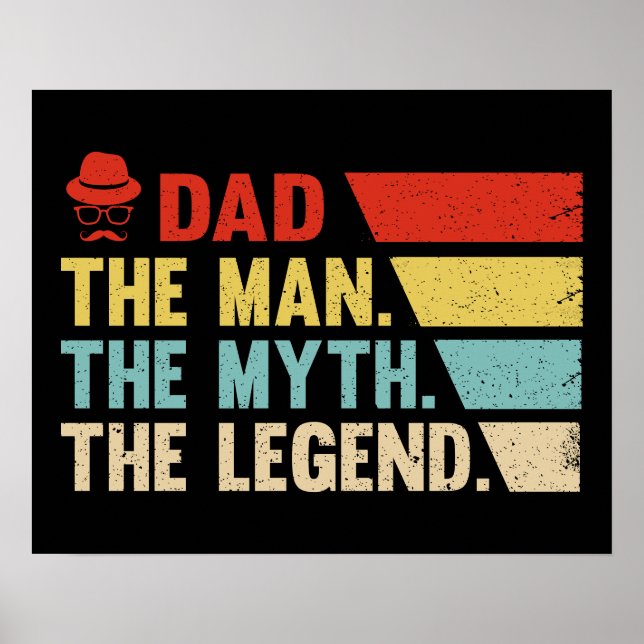 Pappa. Mannen, myten, legenden. Poster (Framsidan)