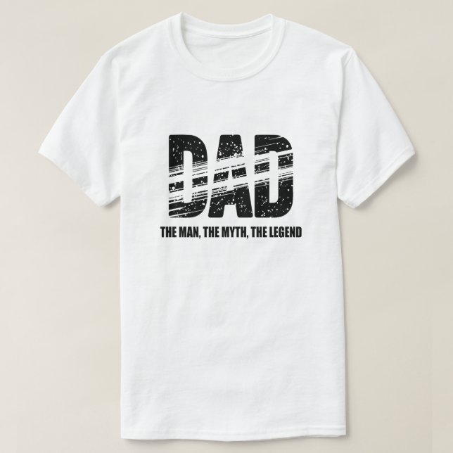 Pappa Mannen Myten Legenden T-Shirt (Design framsida)