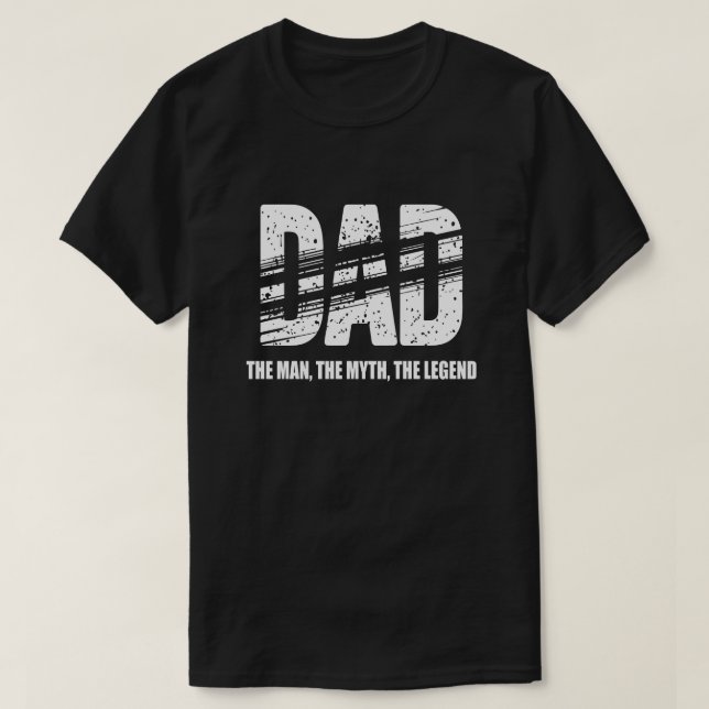 Pappa Mannen Myten Legenden T-Shirt (Design framsida)