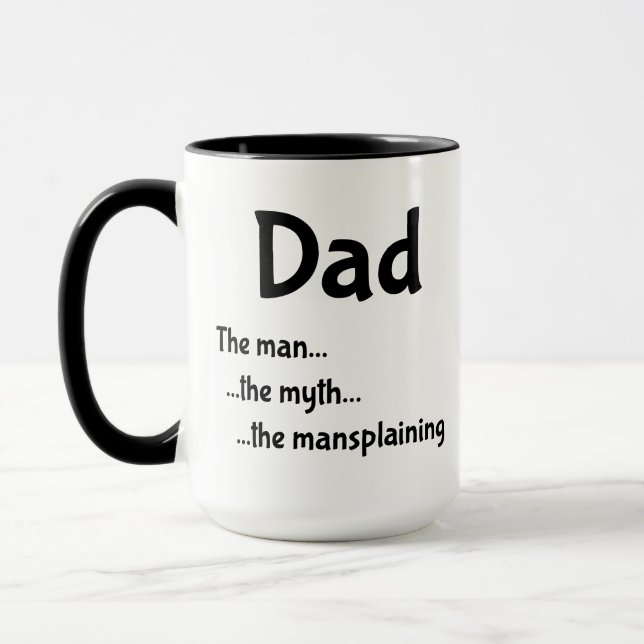 Pappa ...mannen ...myten ...Manspollning. Mugg (Vänster)