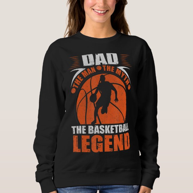 Pappa, mannen, myten om basketbollens förklaring t shirt (Framsida)