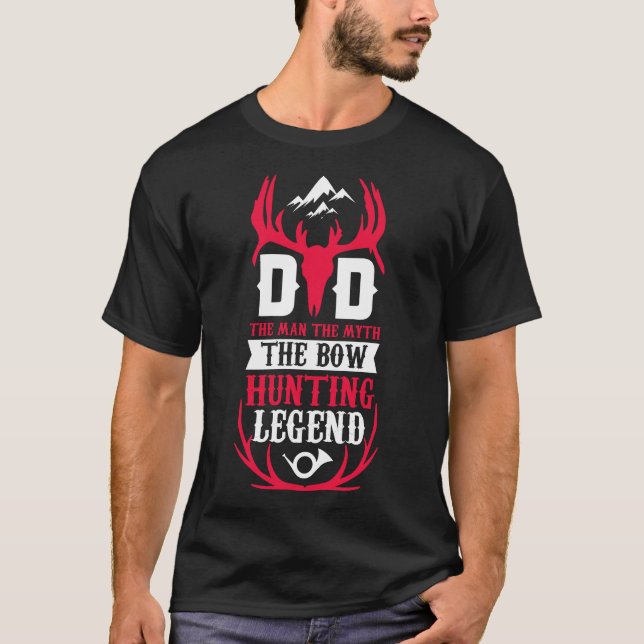 Pappa, mannen myten om bukjägarens legend t shirt (Framsida)