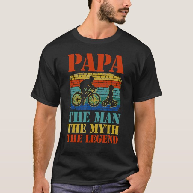 Pappa, mannen, myten om den förklarande Roligten P T Shirt (Framsida)