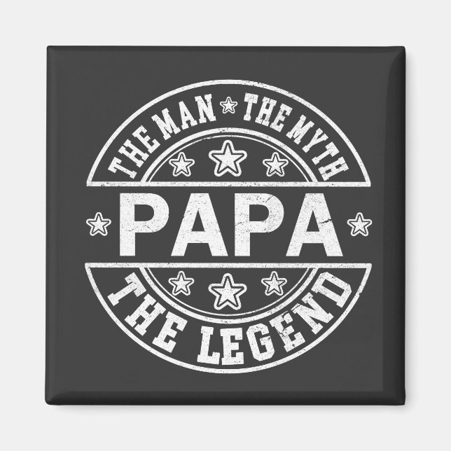 Pappa, mannen, myten om Far-dagen Magnet (Framsidan)
