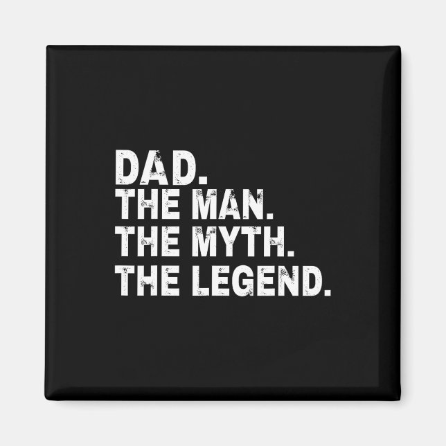 Pappa mannen myten om Fars dag-gåvan av legend Magnet (Framsidan)