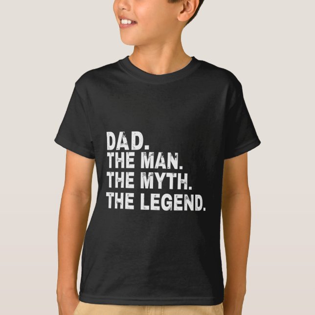 Pappa mannen myten om Fars dag-gåvan av legend T Shirt (Framsida)