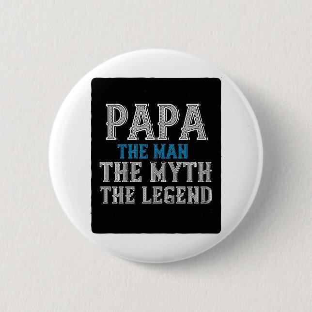 pappa mannen myten om legenden knapp (Framsida)