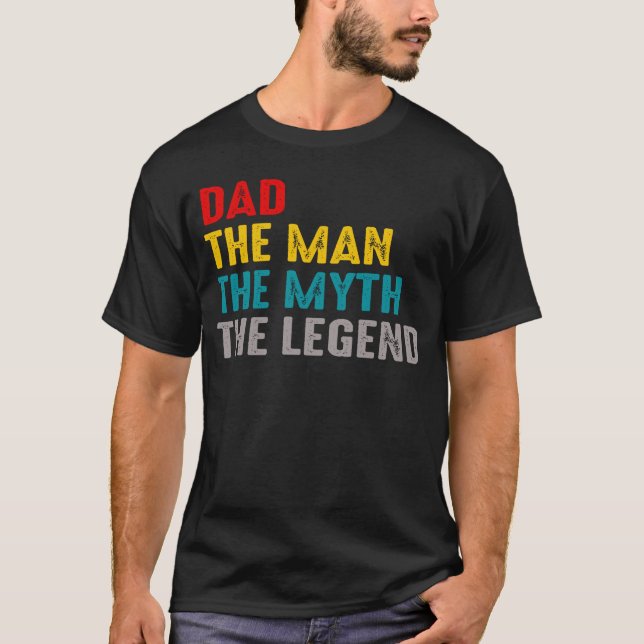 pappa mannen myten om legenden t shirt (Framsida)