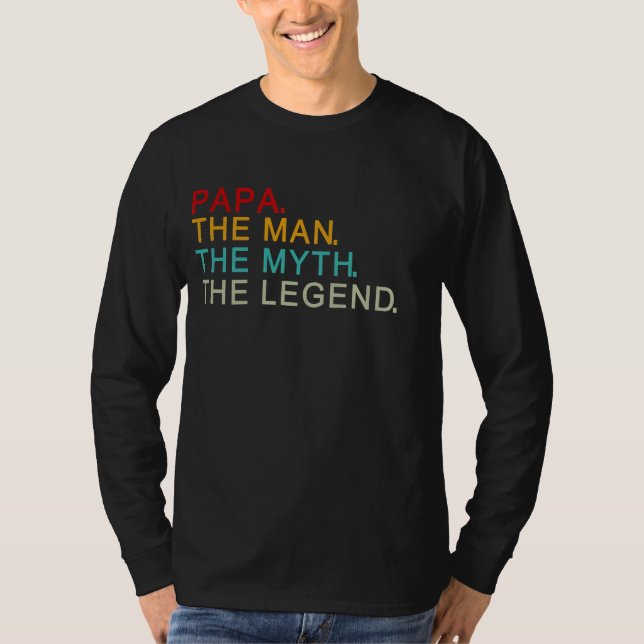 pappa mannen myten om legenden t shirt (Framsida)