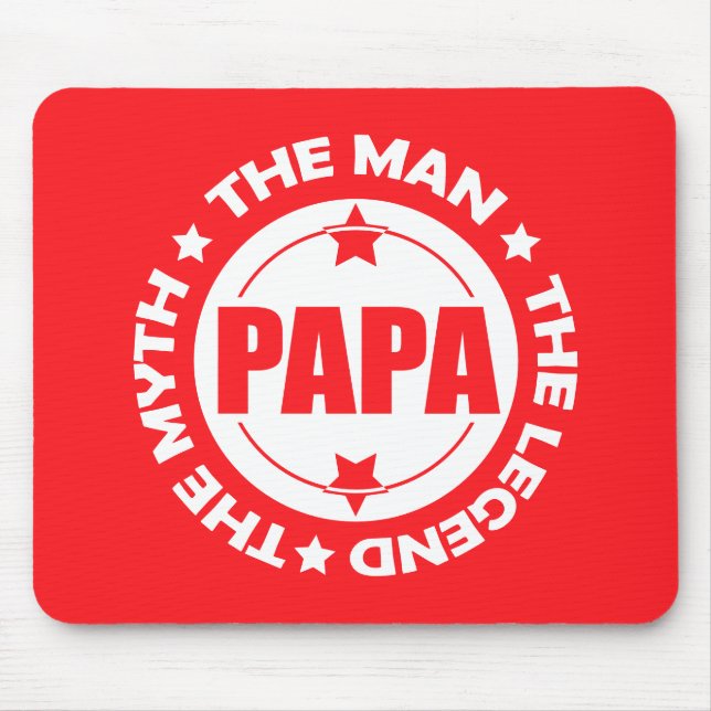 Pappa. Mannen. Myth. Förklaringen. Musmatta (Framsidan)