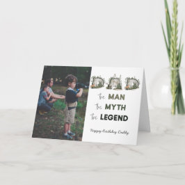 PAPPA, mannen Myth Legend utanför Grattis på födel Kort