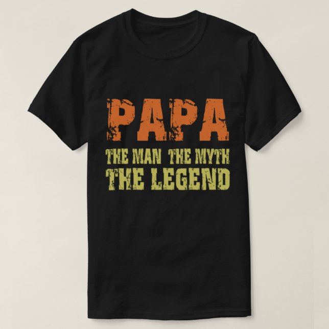 Pappa mannen mythen legenden tee (Design framsida)