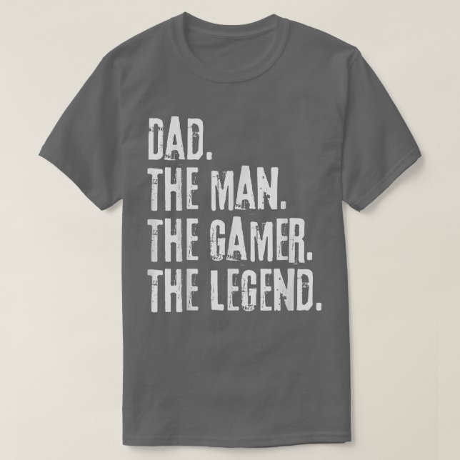 Pappa, mannen, spelaren, Far T Shirt (Design framsida)