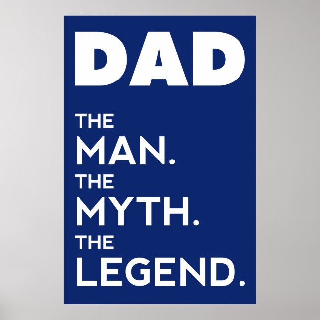 PAPPA, människan, myten, den blå versionen Poster (Framsidan)