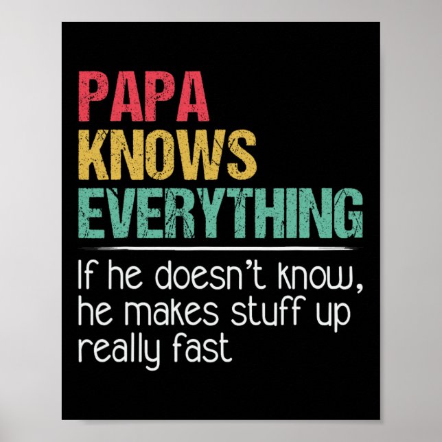 Pappa människan, myten, den byska påverkan han kän poster (Framsidan)