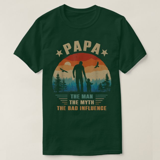 Pappa människan, myten, det dåliga inflytandet Man T Shirt (Design framsida)
