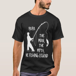 Pappa människan myten fiskelängden t shirt