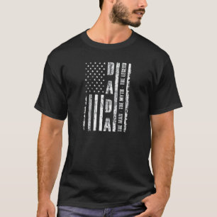 Pappa människan, myten om den amerikanska Flagga D T Shirt