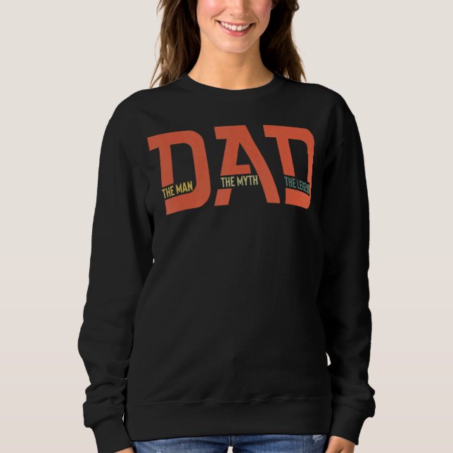 Pappa människan myten om Fars dag 3 T Shirt (Framsida)