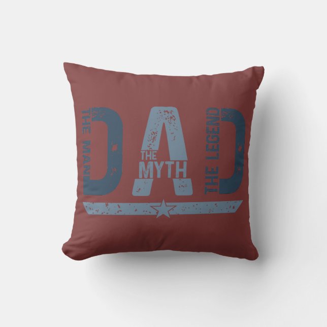 PAPPA människan myten om Fars dag Kudde (Framsida)