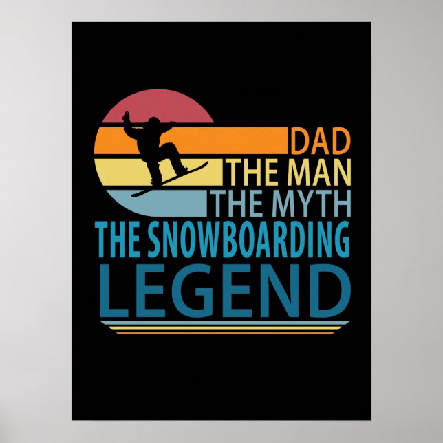 Pappa människan, myten, snöbordsförklaringen poster (Framsidan)