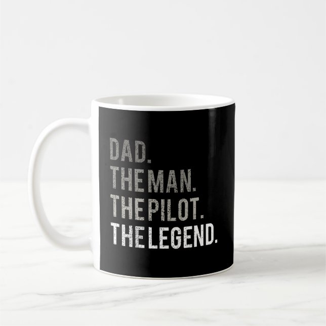 Pappa människan, piloten, piloten, Far, flyget, G. Kaffemugg (Vänster)