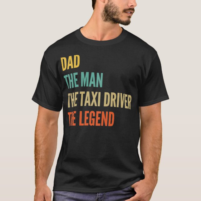 Pappa, människan, tai-chauffören, legend t shirt (Framsida)