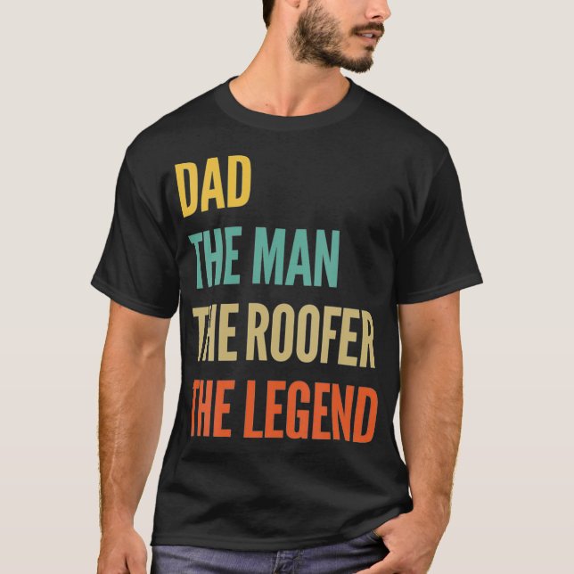 Pappa, människan, taket i förklaringen t shirt (Framsida)