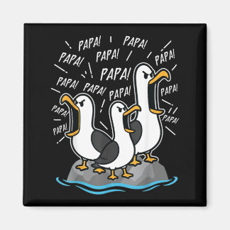Pappa Måsen Rolig Pappa Måsen Fars Dag Humor Magnet