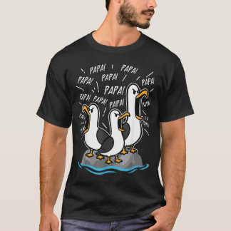Pappa Måsen Rolig Pappa Måsen Fars Dag Humor T Shirt