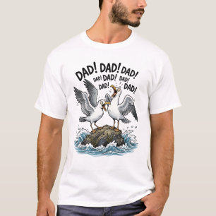 Pappa Måsgalenskap Rollig Fader Design T Shirt