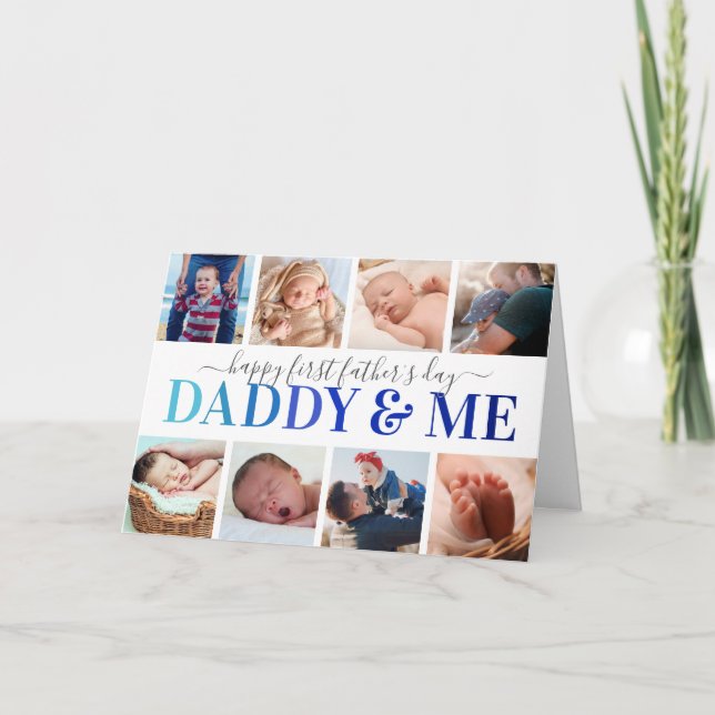 "Pappa & Me" First Fars dag Photo Kort (Framsida)