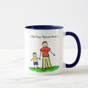 Pappa & Me Little Boy Mugg (egna namn)