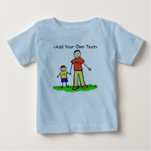 Pappa & Me Little Boy Shirt Brunette (båda sidor) Tröja