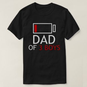 Pappa med 3 boys Fars dag gift T Shirt
