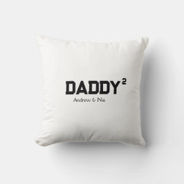 Pappa med anpassade barnnamn kudde