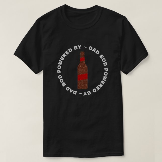 Pappa med ben från Beer Glitter T-Shirt (Design framsida)
