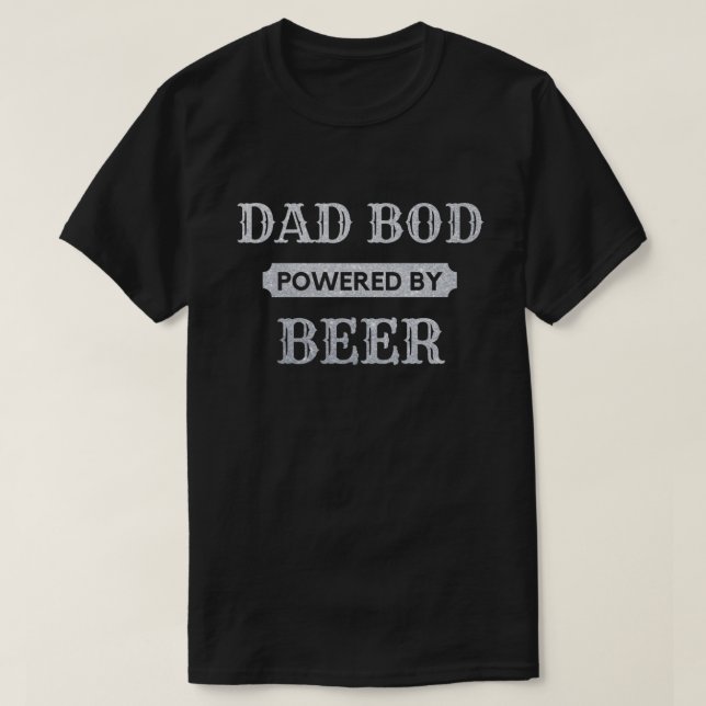 Pappa med ben från Beer Glitter T-Shirt (Design framsida)
