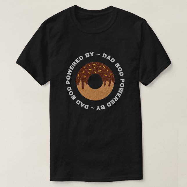 Pappa med blod från Donuts Glitter T-Shirt (Design framsida)