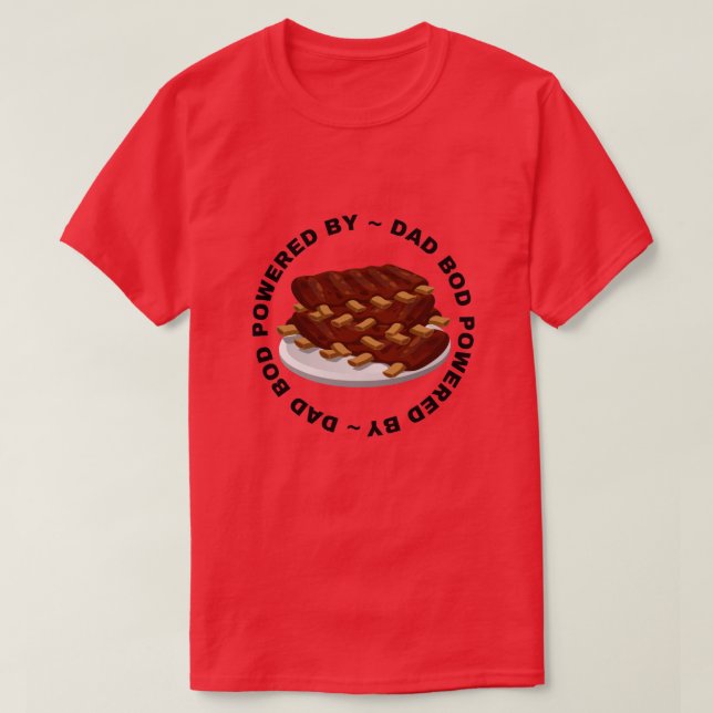 Pappa med Bod med BBQ-funktion T Shirt (Design framsida)