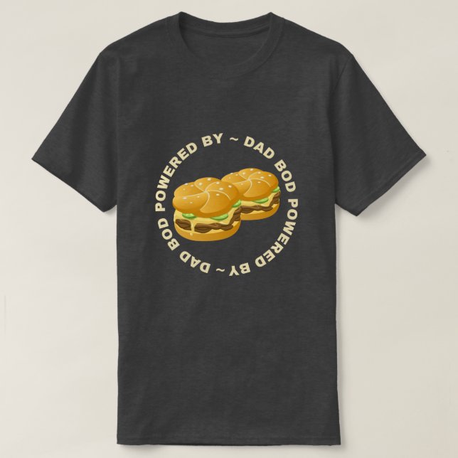 Pappa med burgare t shirt (Design framsida)
