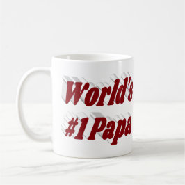 Pappa med burgig halv text kaffemugg