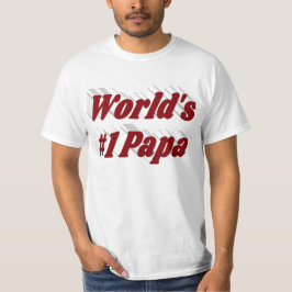 Pappa med burgig text t shirt