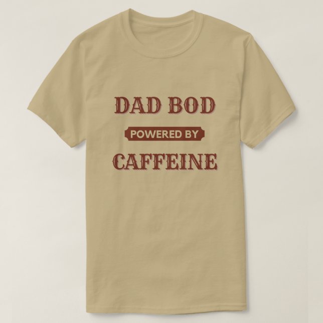 Pappa med koffein T-Shirt-drift T Shirt (Design framsida)